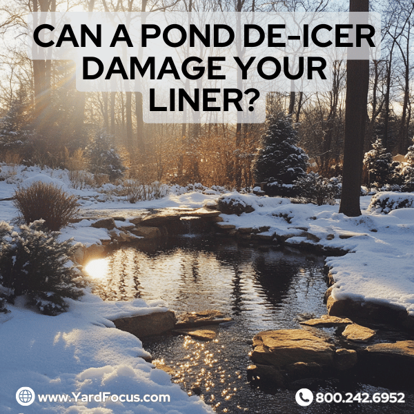 Can a pond de-icer damage your liner?