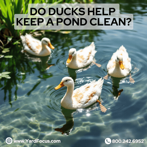 Do ducks help keep a pond clean?