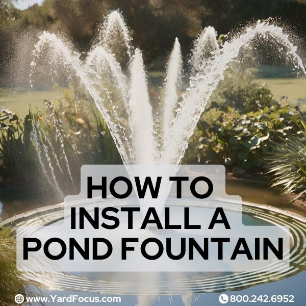 How to install a pond fountain