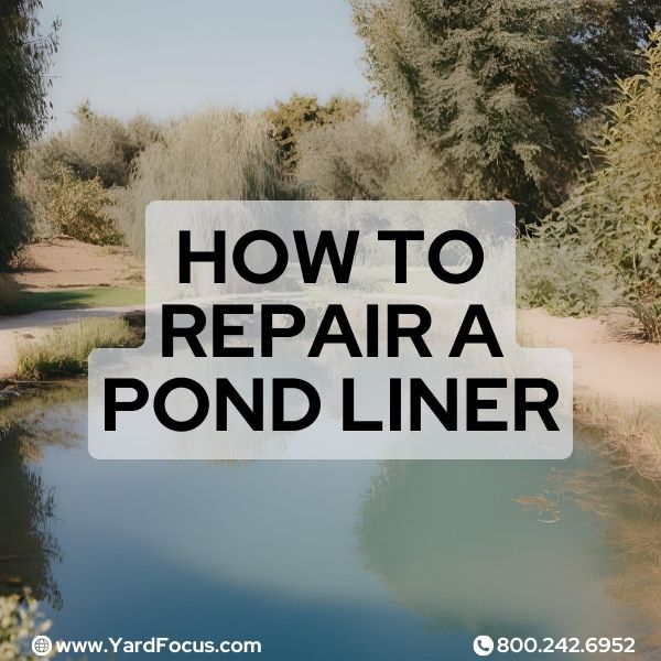 How to repair a pond liner
