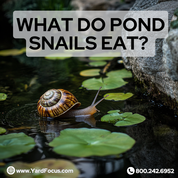 what do pond snails eat