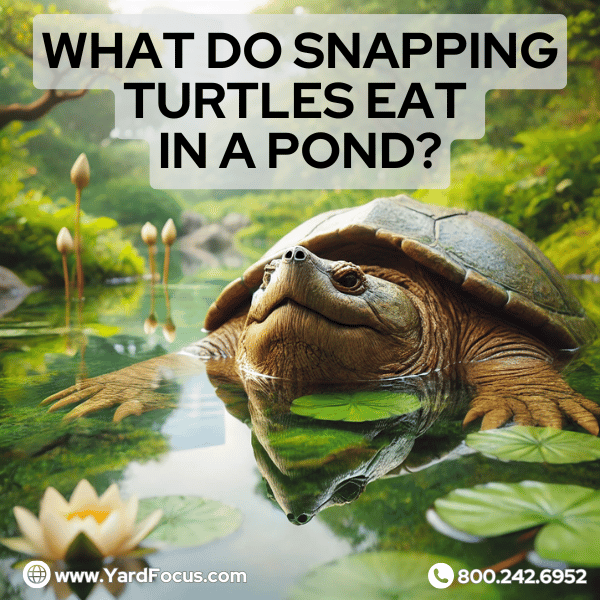 what do snapping turtles eat in a pond?