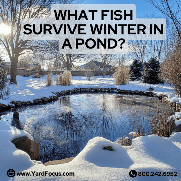 What fish survive winter in a pond?